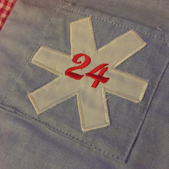 Pottery Barn blue chambray wall hanging Christmas countdown advent calendar - Picture 14 of 16